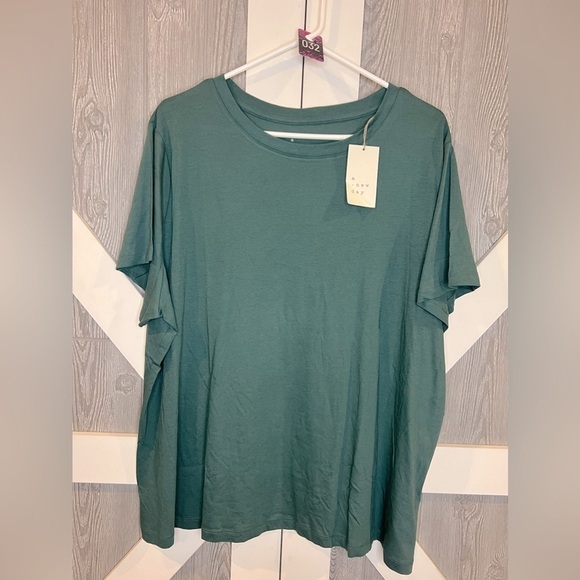 a new day Tops - B2.01 NWT A New Day Casual Tee Teal 2X